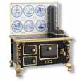 Dollhouse Miniature Reutter's Porcelain Fine Dollhouse Miniature Delft Tile Tin 1:12 Cook Stove