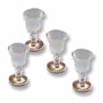 Dollhouse Miniature Reutter's Porcelain Fine Dollhouse Miniature Empty Victorian Wine Glasses