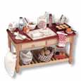 Dollhouse Miniature Reutter's Porcelain Fine Dollhouse Miniature Baking Work Table Set