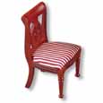 Dollhouse Miniature Reutter's Porcelain Fine Dollhouse Miniature Classic Side Chair