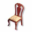 Dollhouse Miniature Reutter's Porcelain Fine Dollhouse Miniature Dining Chair