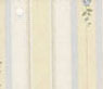 Dollhouse Miniature Pre-pasted Wallpaper, Blue Rose Stripe