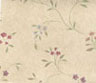 Dollhouse Miniature Pre-pasted Wallpaper Tiny Floral Vines On Tan