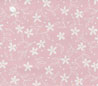 Dollhouse Miniature Pre-pasted Wallpaper, White Flowers On Pink