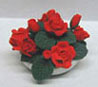 Dollhouse Miniature Red Roses Center Piece