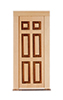 Dollhouse Miniature DOOR - RAISED PANEL