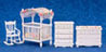 Dollhouse Miniature Nursery Set, 4Pc