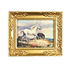 White Horse/Gold Frame