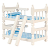 Dollhouse Miniature Bunkbed, White