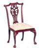 Dollhouse Francesco Side Chair, Mahogany