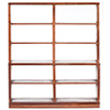 Dollhouse Miniature Large Shelf Unit, Walnut
