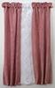 Curtains: Drape, Dusty Rose with White Lace Trim