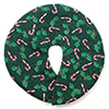 Tree Skirt, Green Candy Cane Pattern