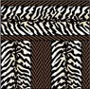 Dollhouse Miniature Wallpaper: Zebra