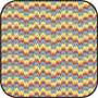 Dollhouse Miniature Cotton Fabric: Flame stitch Gold