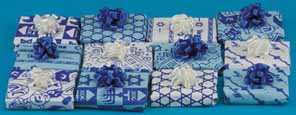 Dollhouse Miniature Set Of 12 Wrapped Gifts