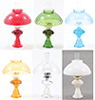 Dollhouse Miniature Oil Lamp With Hobnail Shade, Assorted