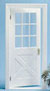 Dollhouse Miniature Colonial Cross buck Door No Mullions