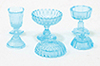Dollhouse Miniature Candy Dishes, 3Pc, Blue