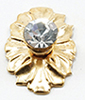 Dollhouse Miniature Crystal Medallion Knob