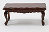 Dollhouse Miniature Coffee Table, Walnut