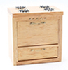 Dollhouse Miniature Stove, Oak