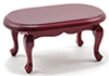 Dollhouse Miniature Coffee Table, Mahogany