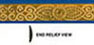 Dollhouse Miniature Embossed Trim: Small Cleopatra, 11/16