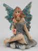 Dollhouse Miniature Small Fairy w/ Legs to Side, Blue Dress