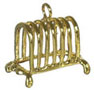 Dollhouse Miniature Toaster Rack/Gold