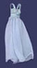 Dollhouse Miniature Long Night Gown Blue