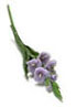 Dollhouse Miniature Gladiolus Lavender