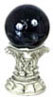 Dollhouse Miniature Ball On Pedestal/2Pc