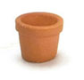 Dollhouse Miniature Terra Cotta Pot 3/16