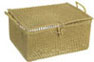 Dollhouse Miniature Picnic Basket, Large, 3Pc