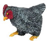 Dollhouse Miniature Hen, Gray
