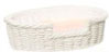 DOG'S BED WH & PK OVAL, SIZE L