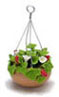 Dollhouse Miniature Strawberry Hanging Pot