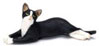 Dollhouse Miniature Cat, Black/White