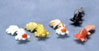 Dollhouse Miniature Gold Fish 5Pcs