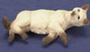 Dollhouse Miniature Pregnant Cat, Siamese Brown