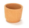 Dollhouse Miniature Round Terra Cotta, (M)