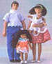 Dollhouse Miniature Spanish Family
