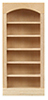 Dollhouse Miniature 1/2" Scale: 5 Shelf Bookcase