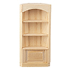 3 Shelf Corner Cabinet