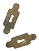 Dollhouse Miniature Keyhole Plate, 12/Pk