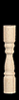 Dollhouse Miniature Veranda Spindle, 12/Pk