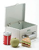 Dollhouse Miniature Lunch Box W/ Sandwich, Apple, And Drink