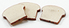 Dollhouse Miniature Slices Of Bread, 3Pc