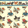 Dollhouse Miniature Wallpaper: Playful Kittens